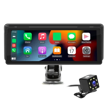 10,26-дюймовое автомобильное радио, совместимое с Bluetooth, Беспроводной автомобильный мультимедийный плеер Carplay Android, WiFi 2,4 G / 5G MP5-плеер, FM-передатчик