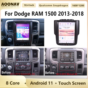128-Гигабитная автомагнитола Qualcomm Android 11 для Dodge RAM 1500 2013-2018 10,5-дюймовый GPS-навигатор, автостереографический мультимедийный плеер, 4G-устройство