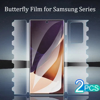 2ШТ 360 ° Гидрогелевая Пленка Для Samsung Galaxy S23 S22 S21 S20 Ultra Plus FE Защитная Пленка Для Samsung Galaxy S10 S9 5G Plus Film