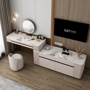 Мебель для спальни Итальянская роскошная стол для макияжа тумба для телевизора встроенный комод современный простой шкаф для макияжа