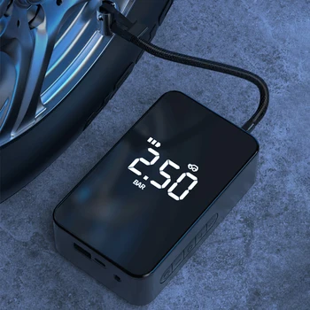Портативный электрический воздушный насос Воздушный насос для шин мотоцикла велосипеда USB наружный аварийный воздушный компрессор Цифровой дисплей интеллектуальный воздушный насос