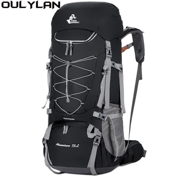 Походный рюкзак Oulylan 75Л, альпинистская сумка большой емкости, водонепроницаемый рюкзак для скалолазания на открытом воздухе, походная сумка с дождевиком