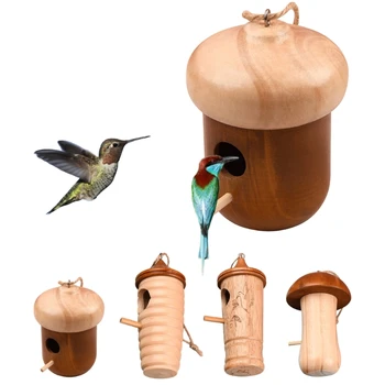 Птичье гнездо для колибри, подвесная игрушка в виде клетки-гнезда для колибри