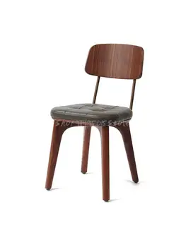 Спинка стула из массива дерева в скандинавском стиле, Простое Домашнее кресло, обеденный стул для кафе, Дизайнерский стол и стул для проживания в семье