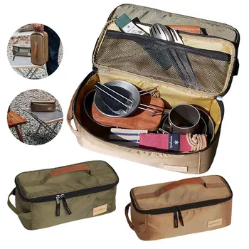 Сумка-органайзер для кухонной утвари, вилка, ложка, палочки для еды, сумочка для посуды большой емкости для пикника на открытом воздухе, кемпинга